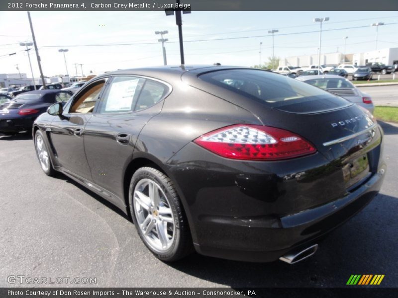 Carbon Grey Metallic / Luxor Beige 2012 Porsche Panamera 4