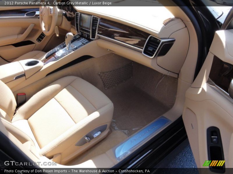 Carbon Grey Metallic / Luxor Beige 2012 Porsche Panamera 4