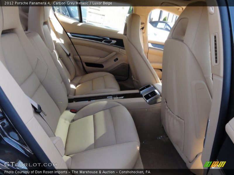 Carbon Grey Metallic / Luxor Beige 2012 Porsche Panamera 4