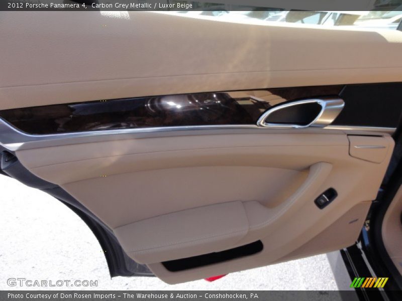Carbon Grey Metallic / Luxor Beige 2012 Porsche Panamera 4