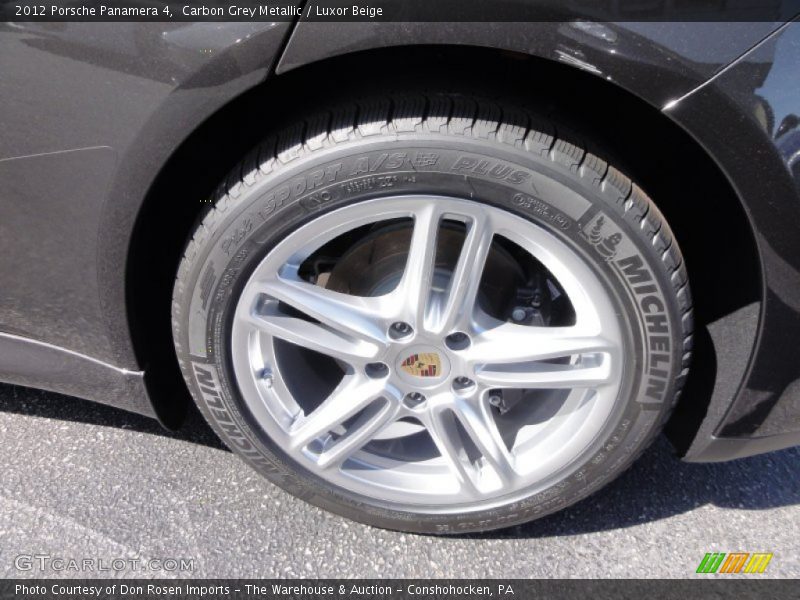 Carbon Grey Metallic / Luxor Beige 2012 Porsche Panamera 4