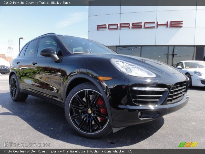 Black / Black 2012 Porsche Cayenne Turbo