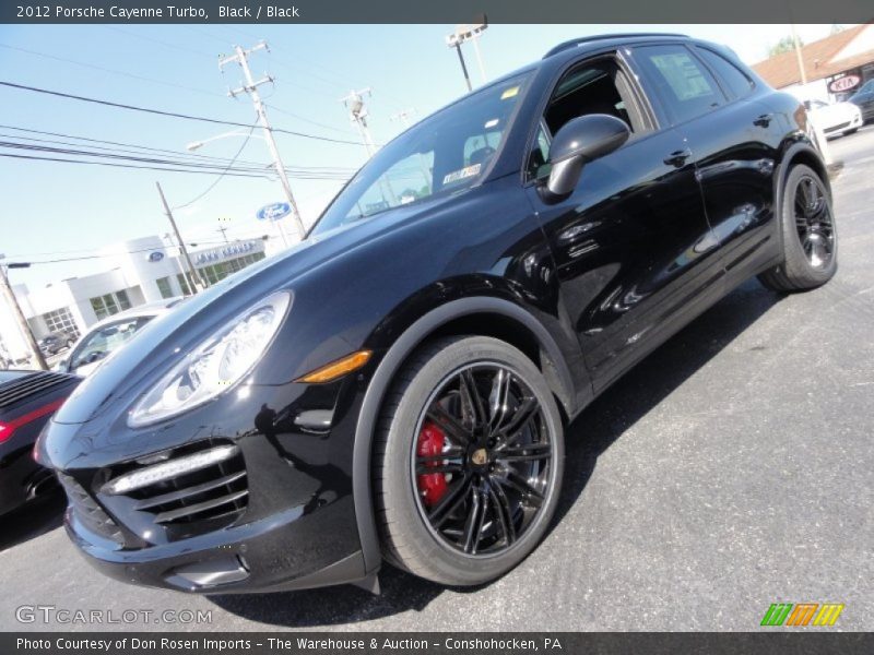 Black / Black 2012 Porsche Cayenne Turbo