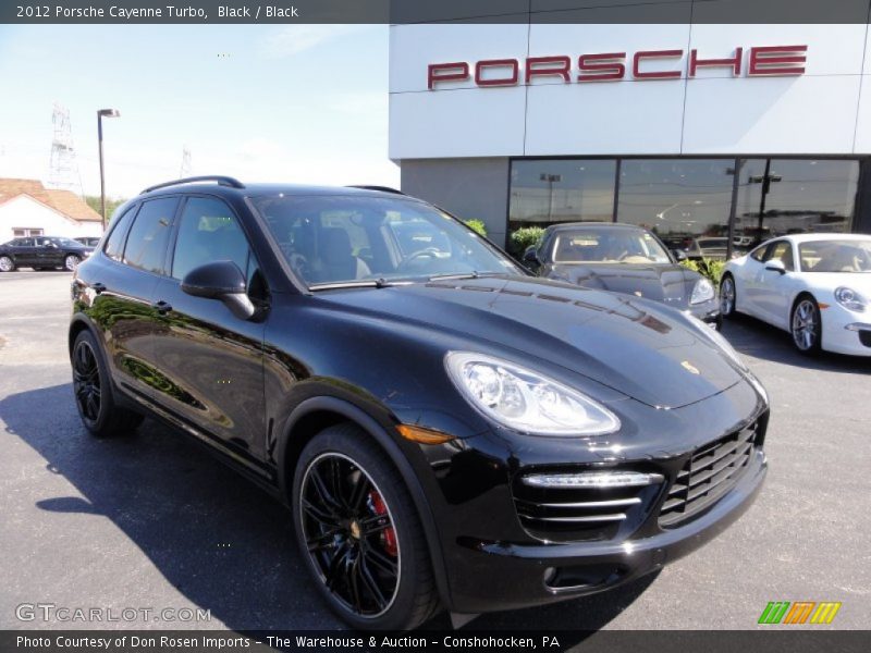 Black / Black 2012 Porsche Cayenne Turbo