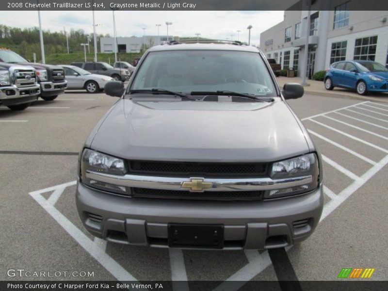 Graystone Metallic / Light Gray 2008 Chevrolet TrailBlazer LS 4x4