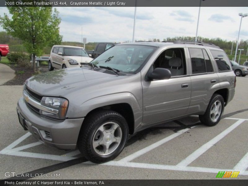 Graystone Metallic / Light Gray 2008 Chevrolet TrailBlazer LS 4x4