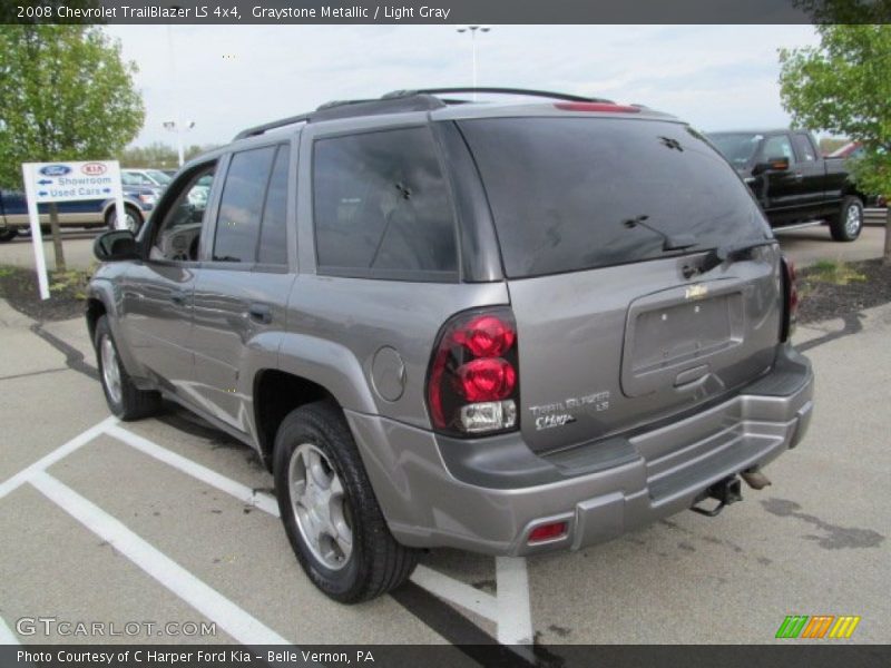Graystone Metallic / Light Gray 2008 Chevrolet TrailBlazer LS 4x4