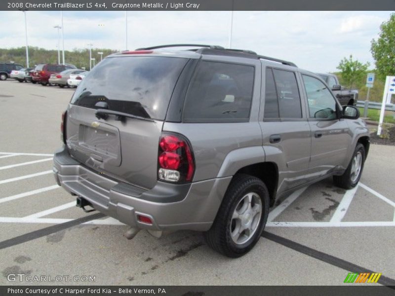 Graystone Metallic / Light Gray 2008 Chevrolet TrailBlazer LS 4x4