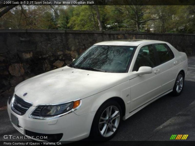 Polar White / Obsidian Black 2006 Saab 9-5 2.3T Sport Sedan