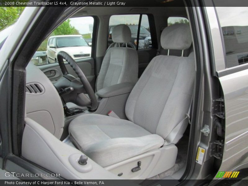 Graystone Metallic / Light Gray 2008 Chevrolet TrailBlazer LS 4x4