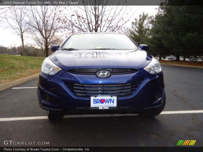 Iris Blue / Taupe 2010 Hyundai Tucson GLS AWD