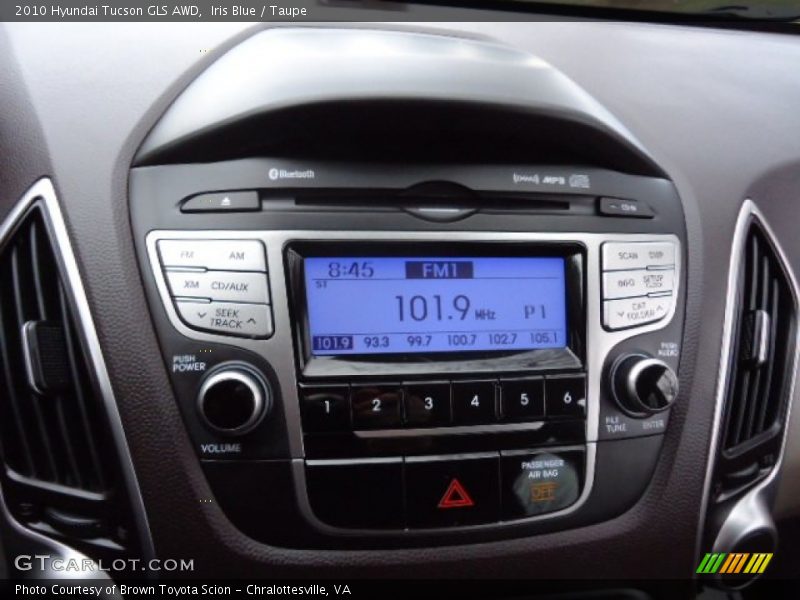 Iris Blue / Taupe 2010 Hyundai Tucson GLS AWD