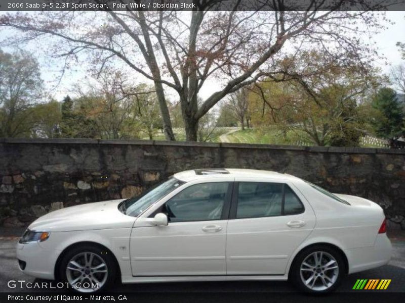 Polar White / Obsidian Black 2006 Saab 9-5 2.3T Sport Sedan