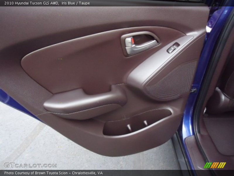 Iris Blue / Taupe 2010 Hyundai Tucson GLS AWD