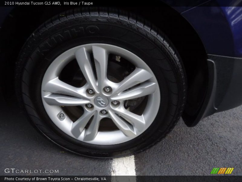 Iris Blue / Taupe 2010 Hyundai Tucson GLS AWD
