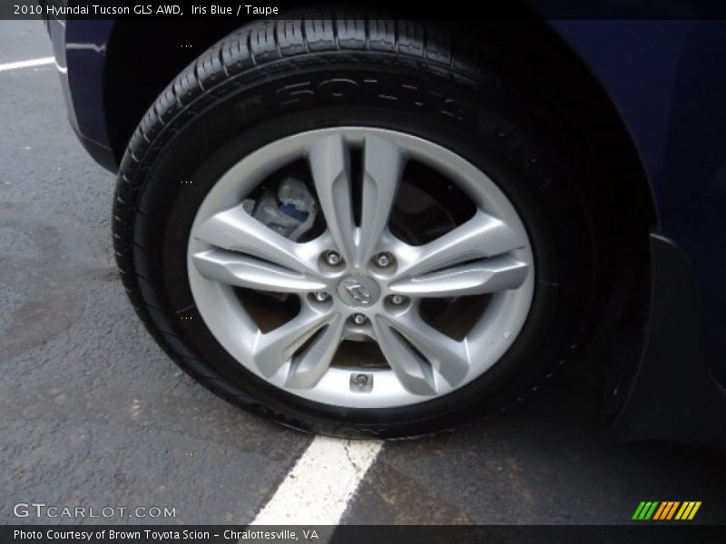 Iris Blue / Taupe 2010 Hyundai Tucson GLS AWD