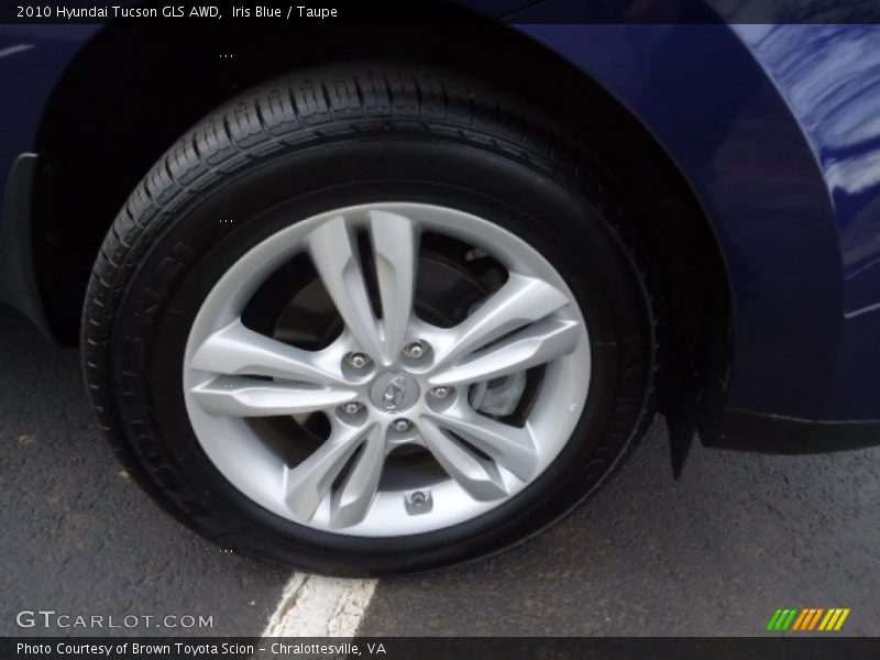 Iris Blue / Taupe 2010 Hyundai Tucson GLS AWD