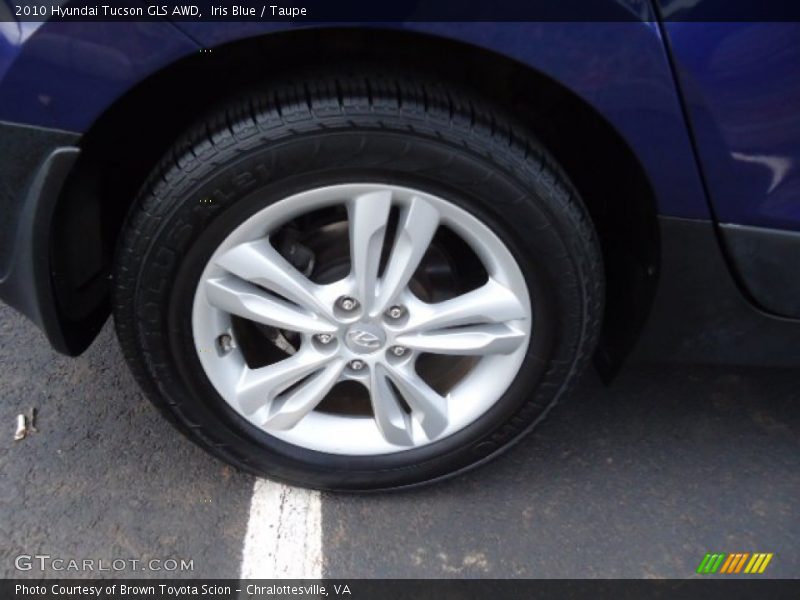 Iris Blue / Taupe 2010 Hyundai Tucson GLS AWD