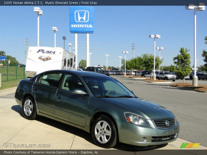 Mystic Emerald Green / Frost Gray 2005 Nissan Altima 2.5 S