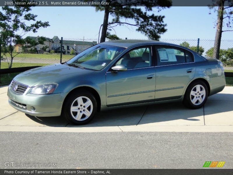 Mystic Emerald Green / Frost Gray 2005 Nissan Altima 2.5 S