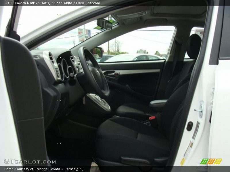 Super White / Dark Charcoal 2012 Toyota Matrix S AWD