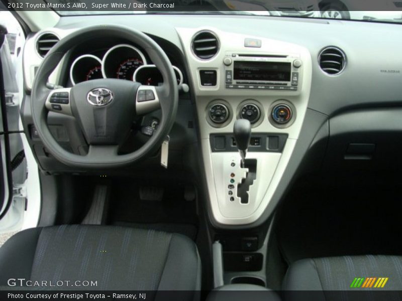 Super White / Dark Charcoal 2012 Toyota Matrix S AWD