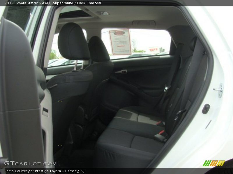 Super White / Dark Charcoal 2012 Toyota Matrix S AWD