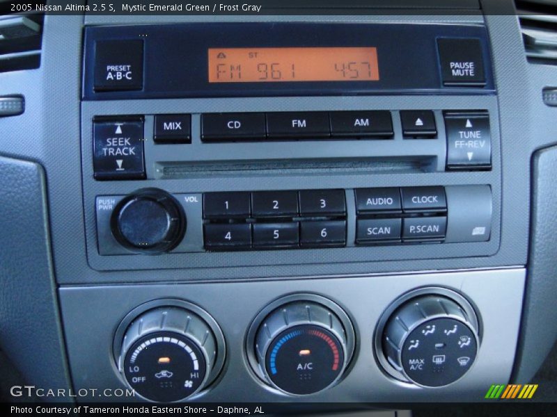 Mystic Emerald Green / Frost Gray 2005 Nissan Altima 2.5 S