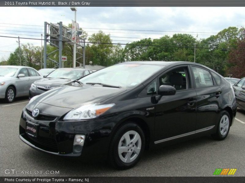 Black / Dark Gray 2011 Toyota Prius Hybrid III