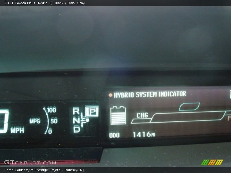 Black / Dark Gray 2011 Toyota Prius Hybrid III