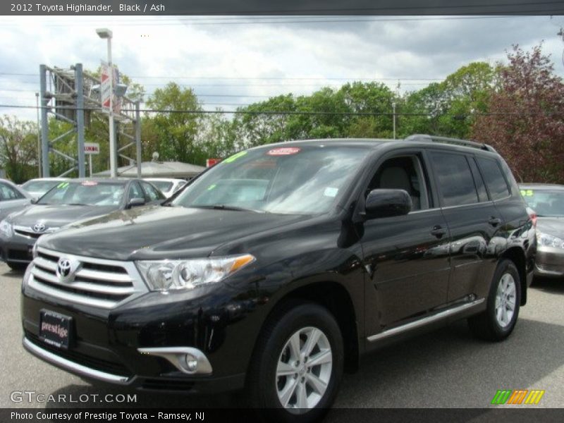 Black / Ash 2012 Toyota Highlander