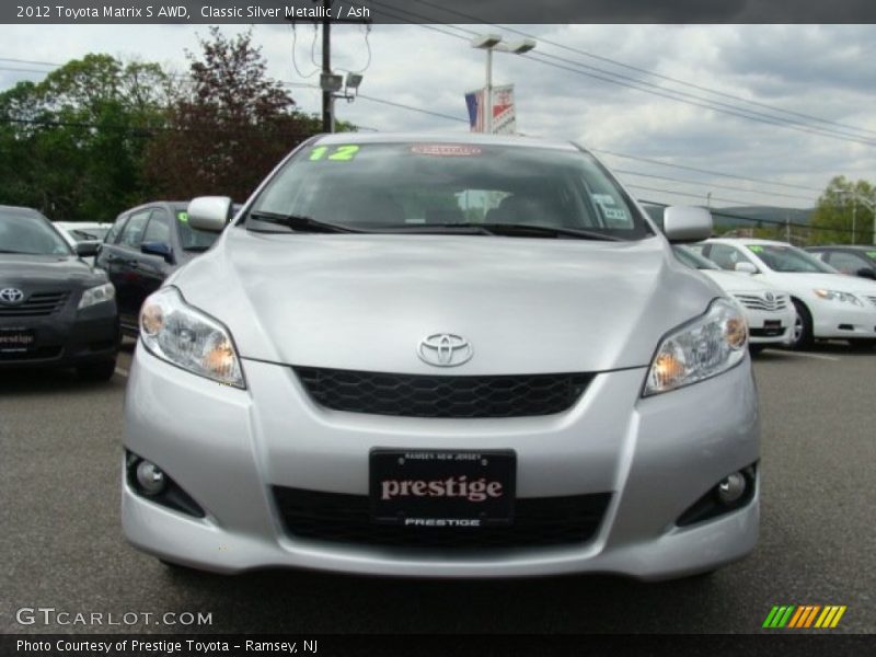 Classic Silver Metallic / Ash 2012 Toyota Matrix S AWD