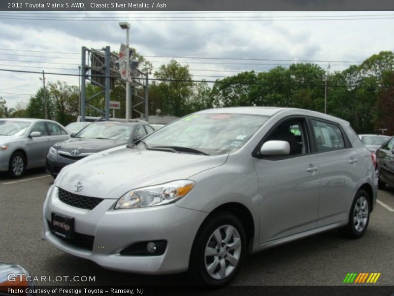 Classic Silver Metallic / Ash 2012 Toyota Matrix S AWD