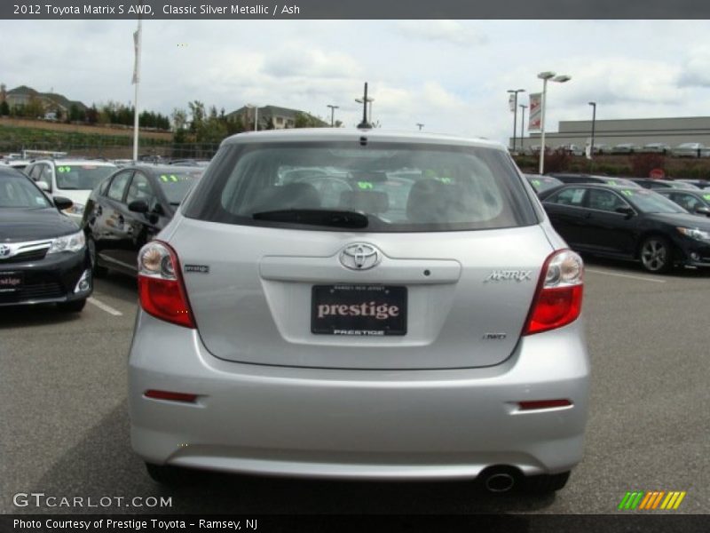 Classic Silver Metallic / Ash 2012 Toyota Matrix S AWD