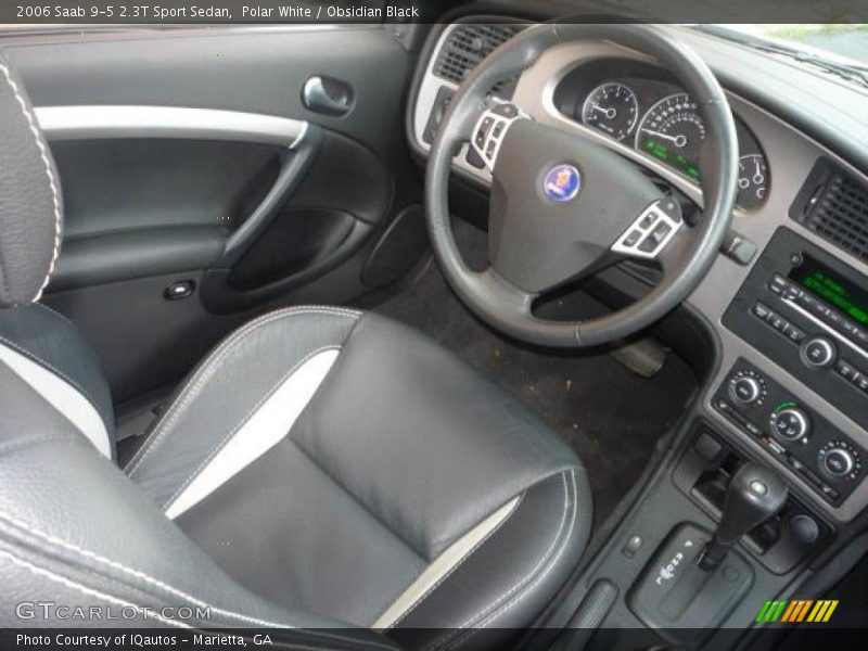 Polar White / Obsidian Black 2006 Saab 9-5 2.3T Sport Sedan