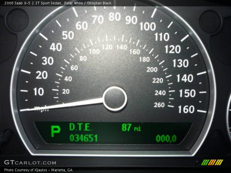 Polar White / Obsidian Black 2006 Saab 9-5 2.3T Sport Sedan