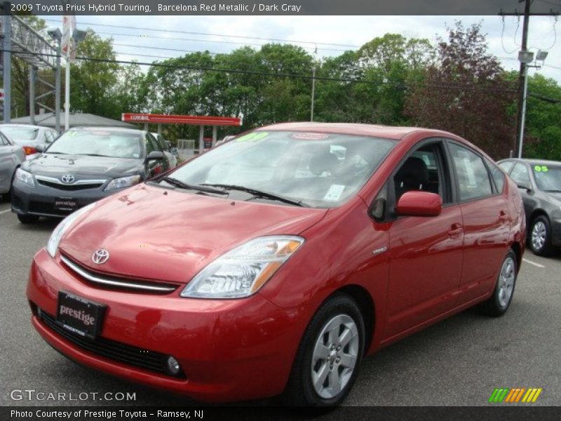 Barcelona Red Metallic / Dark Gray 2009 Toyota Prius Hybrid Touring