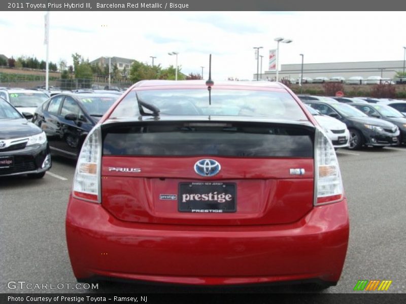 Barcelona Red Metallic / Bisque 2011 Toyota Prius Hybrid III