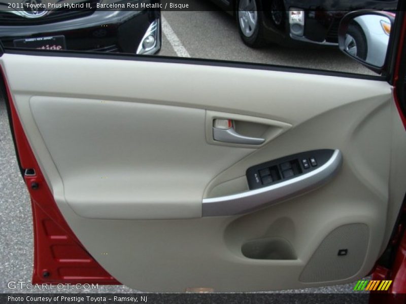 Barcelona Red Metallic / Bisque 2011 Toyota Prius Hybrid III