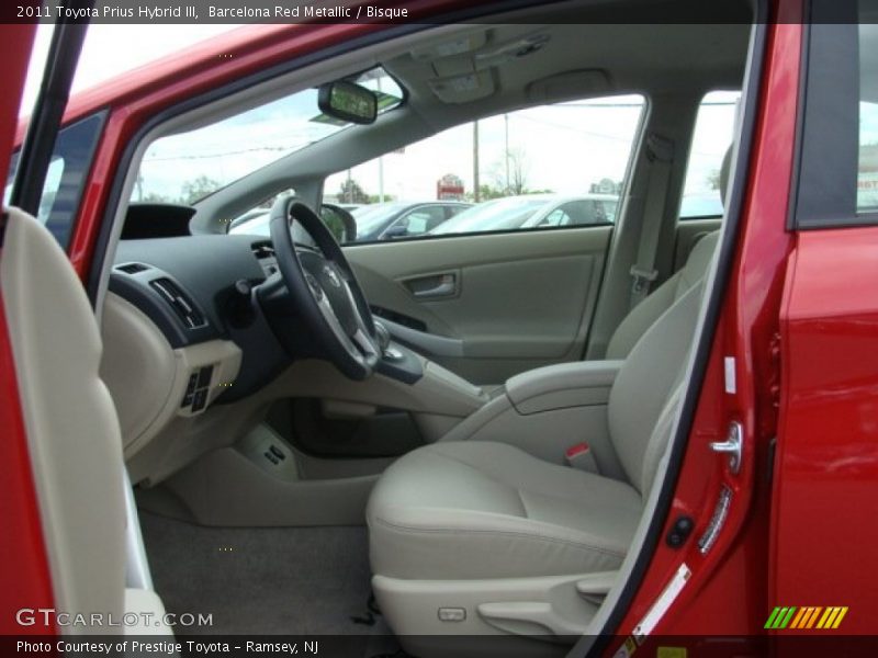Barcelona Red Metallic / Bisque 2011 Toyota Prius Hybrid III