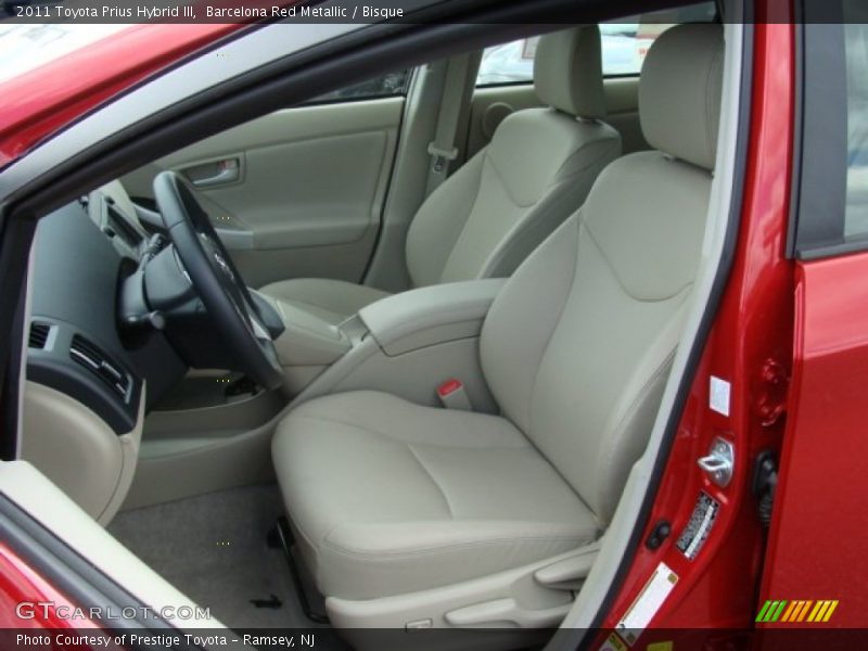 Barcelona Red Metallic / Bisque 2011 Toyota Prius Hybrid III