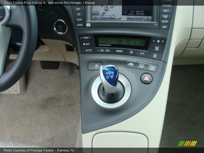 Barcelona Red Metallic / Bisque 2011 Toyota Prius Hybrid III