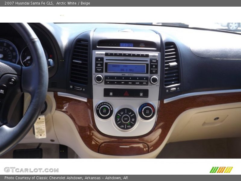 Arctic White / Beige 2007 Hyundai Santa Fe GLS