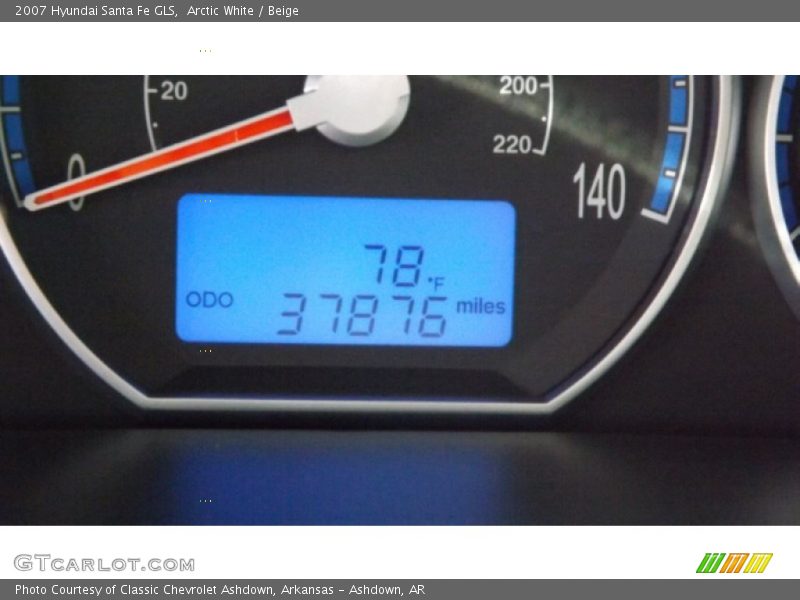 Arctic White / Beige 2007 Hyundai Santa Fe GLS