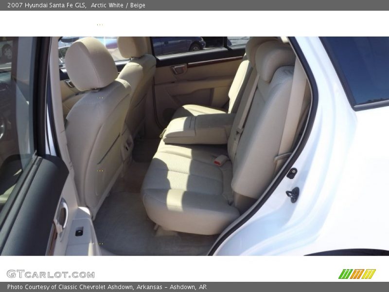 Arctic White / Beige 2007 Hyundai Santa Fe GLS