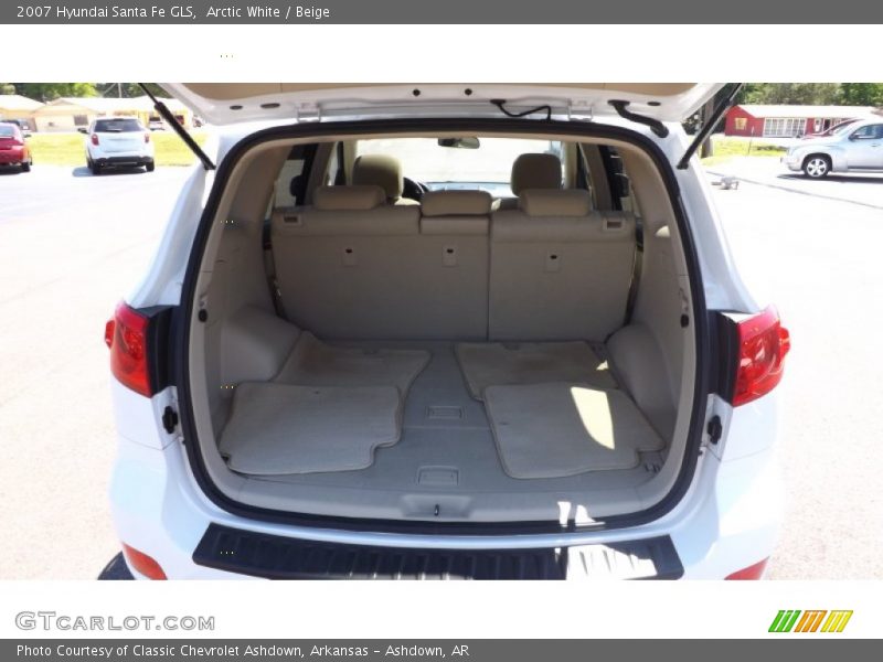 Arctic White / Beige 2007 Hyundai Santa Fe GLS