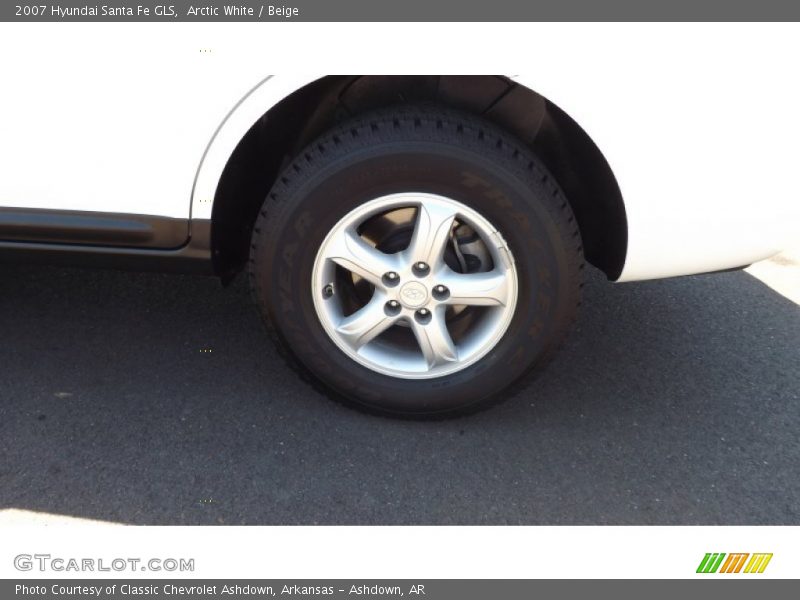 Arctic White / Beige 2007 Hyundai Santa Fe GLS