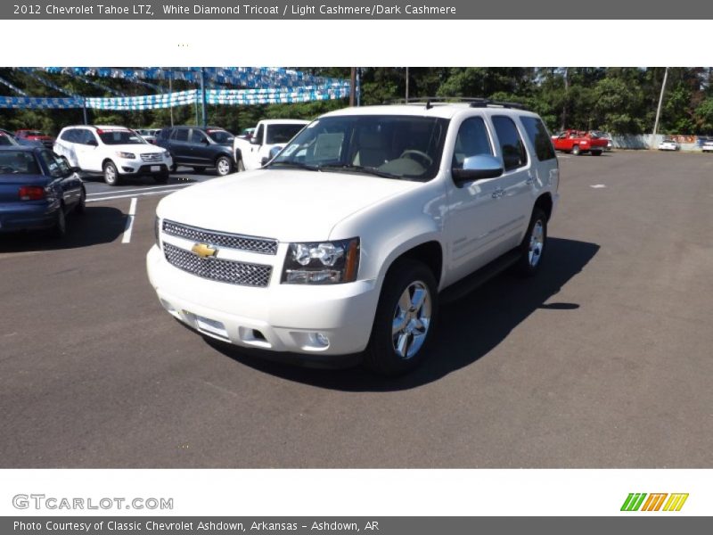 White Diamond Tricoat / Light Cashmere/Dark Cashmere 2012 Chevrolet Tahoe LTZ
