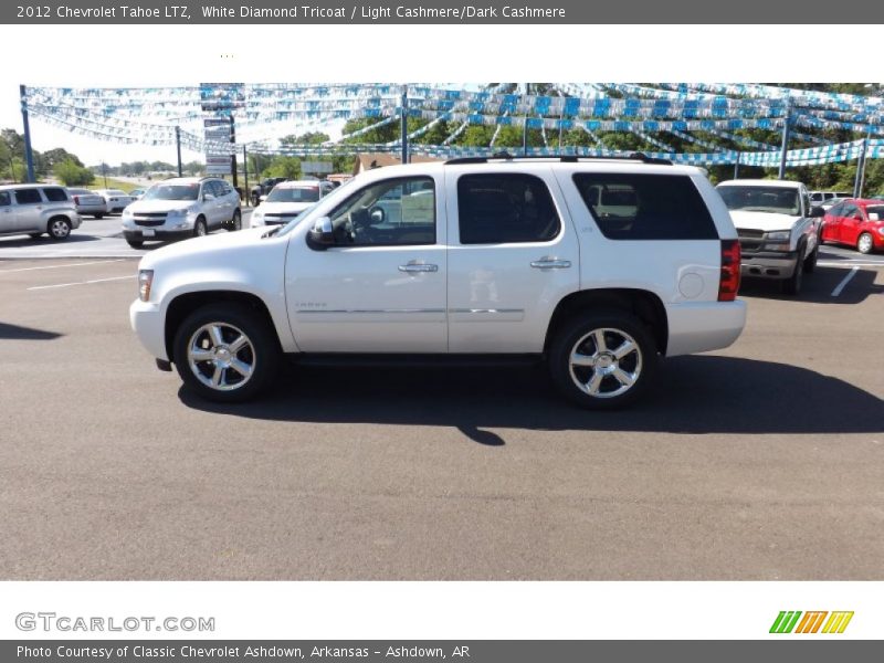 White Diamond Tricoat / Light Cashmere/Dark Cashmere 2012 Chevrolet Tahoe LTZ