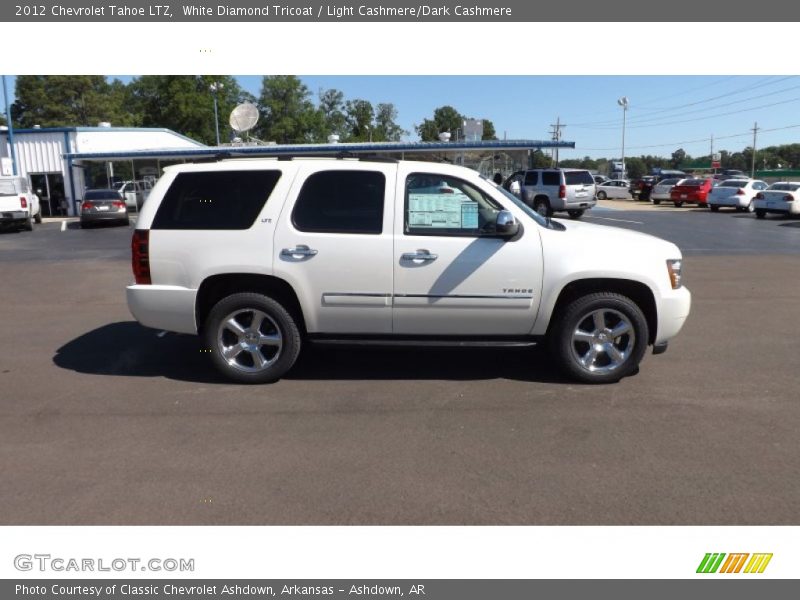 White Diamond Tricoat / Light Cashmere/Dark Cashmere 2012 Chevrolet Tahoe LTZ